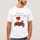 サイドカー付きの自転車のように Tシャツ (正面)