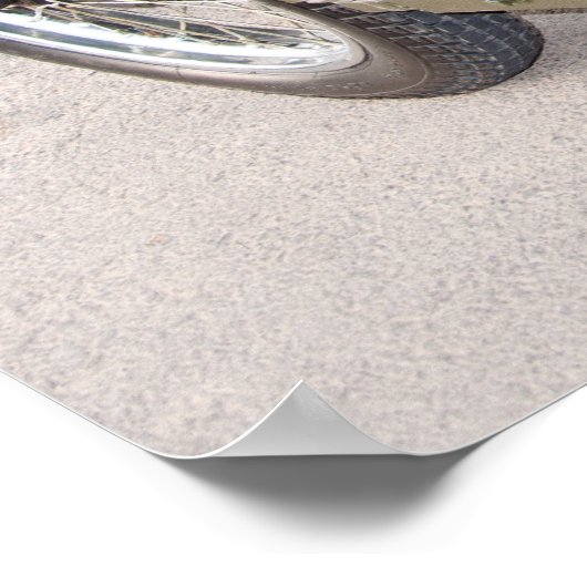 サイドカー付き750B-2バイク ポスター (角)