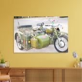サイドカー付き750B-2旧陸軍バイク キャンバスプリント (インサイチュ (リビング))