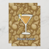 サイドカー・カクテル 招待状 (正面/裏面)