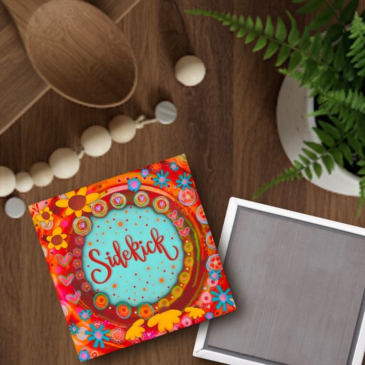 サイドキック可愛いトレンディーおもしろいインスピリシティフレンド マグネット