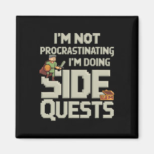 サイドクエストが楽しいだけなんだってば ゲーマー用Tシャツ 2 マグネット