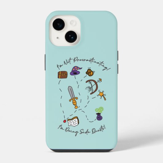 サイドクエストのスマホケース iPhoneケース (裏面)
