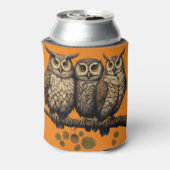 サイドクーラーで賢いフクロウで落ち着け 缶クーラー (缶裏面)