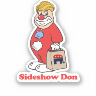 サイドショードン – --アンチトランプデザイン- – 政治的 –  シール