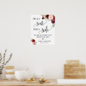 サイドセレモニーのマルサラではなく結婚座席を選ぶ ポスター (キッチン)