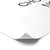 サイドセレモニー席ではなく結婚座席を選ぶ ポスター (角)