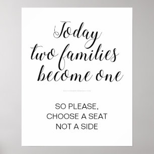 サイドセレモニー席ではなく結婚座席を選ぶ ポスター