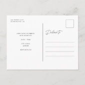 サイドタイポグラフィ卒業2022 3写真パーティー 案内ポストカード (裏面)