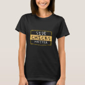 サイドチックスおもしろいのTシャツ Tシャツ (正面)