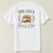 サイドチック社交クラブ、面白い感謝祭の引用 Tシャツ (デザイン裏面)