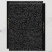 サイドディッシュ |レシピ分割器 |ヴィンテージブラックフローラ (正面/裏面)