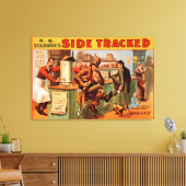サイドトラック – コミカル�Caf Scene Theater キャンバスプリント (インサイチュ (リビング))