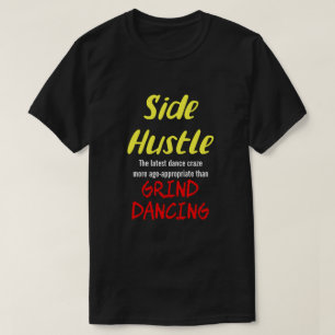 サイドハスルvs.グラインド踊りネオンヤル。文字ユニ。 tシャツ