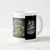 "サイドハッスルの力：あなたのIncomを再定義 ジャンボコーヒーマグカップ (正面右)