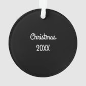 サイドハッスルvs.グラインド踊りネオンイエロー文字 オーナメント (裏面)