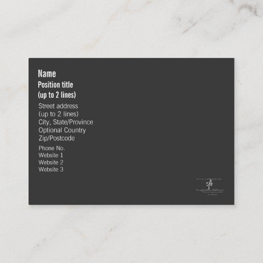サイドハッスルvs.トゥーキングネオンイエロー文字 名刺 (裏面)