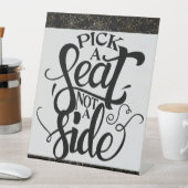 サイドハロウィンではない座席を結婚選ぶ 台座サイン (インサイチュ)