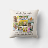 サイドバイサイドファミリー接続ハートホワイト8写真 クッション (裏面)