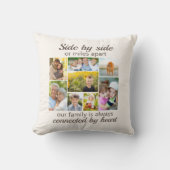 サイドバイサイドファミリー接続ハートホワイト8写真 クッション (正面)