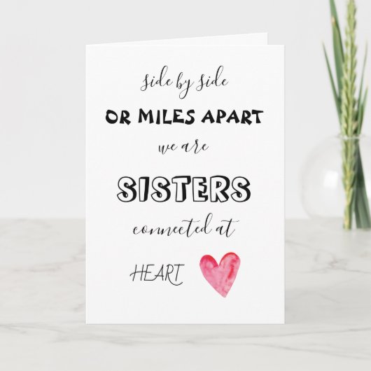 サイドバイサイド花嫁プロポーザル折り畳みカード カード (正面)