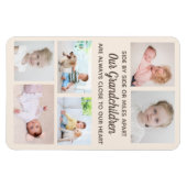 サイドバイサイド6写真孫グランドペアレント マグネット (横)