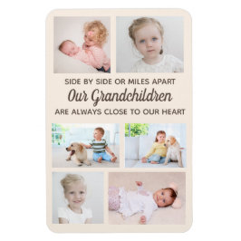 サイドバイサイド6写真孫グランドペアレント マグネット