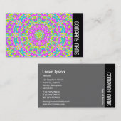 サイドバンド – カラフル万華鏡のように千変万化するパターン01 名刺 (正面/裏面)