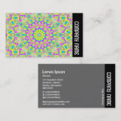 サイドバンド – カラフル万華鏡のように千変万化するパターン02 名刺 (正面/裏面)