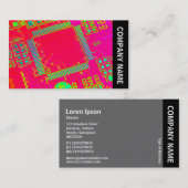 サイドバンド – カラフル抽象芸術回路 名刺 (正面/裏面)