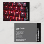 サイドバンド – キ白熱［赤熱］光を放つーボード 名刺 (正面/裏面)