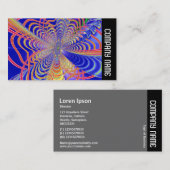 サイドバンド – フラクタル抽象芸術061012d 名刺 (正面/裏面)