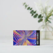 サイドバンド – フラクタル抽象芸術061012d 名刺 (スタンド正面)