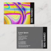 サイドバンド – フラクタル抽象芸術061012f 名刺 (正面/裏面)