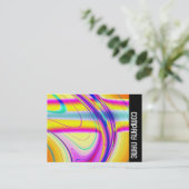 サイドバンド – フラクタル抽象芸術061012f 名刺 (スタンド正面)