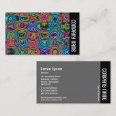 サイドバンド – フラクタル抽象芸術191111a 名刺 (正面/裏面)