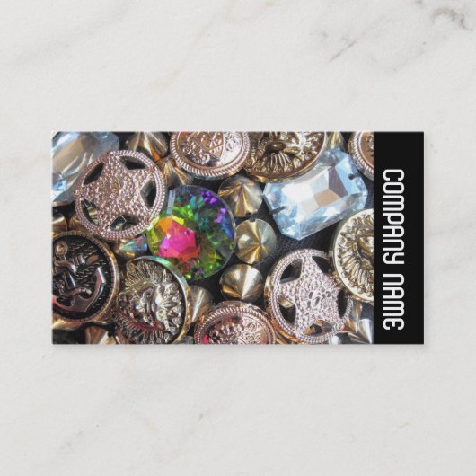 サイドバンド – フリーマーケットきらきら光る 名刺 (正面)