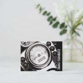 サイドバンド – モーターサイクルスピードメーター 名刺 (スタンド正面)