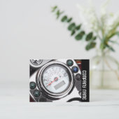 サイドバンド – モーターサイクルスピードメーター 名刺 (スタンド正面)