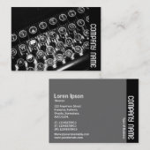 サイドバンド – ヴィンテージタイプライター 名刺 (正面/裏面)