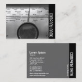 サイドバンド – 古い英国のラジオダイヤル 名刺 (正面/裏面)