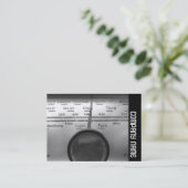 サイドバンド – 古い英国のラジオダイヤル 名刺 (スタンド正面)