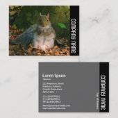 サイドバンド – 灰色リス 名刺 (正面/裏面)