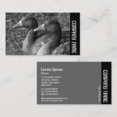 サイドバンド – Greylag Geese B&W 名刺 (正面/裏面)