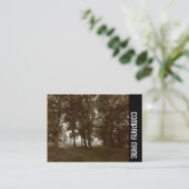 サイドバンド – Woods, Bute Park Cardiff - Sepia toned 名刺 (スタンド正面)