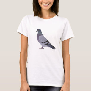 サイドビューの鳩 Tシャツ