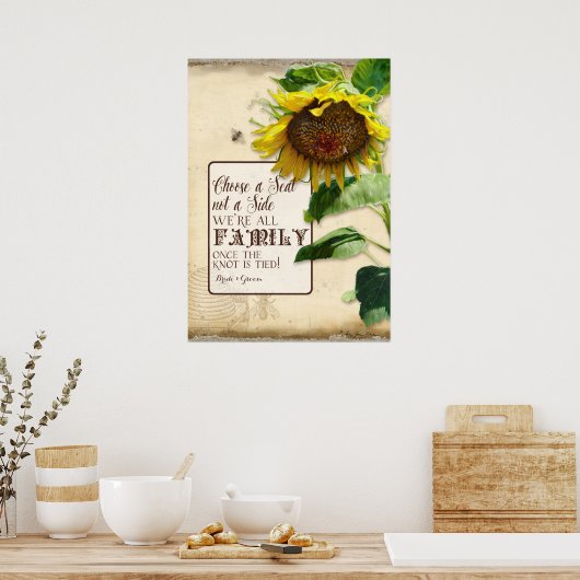 サイドファミリのサインタンではなく結婚シートを選択 ポスター (キッチン)