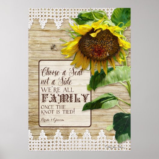 サイドファミリーの看板ではなく座席結婚を選択 ポスター (正面)