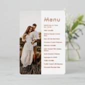 サイドフォトメニュー 本物の箔 招待状 (立ち正面)