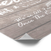 サイドフローラのサインではない素朴席結婚を選ぶ ポスター (角)